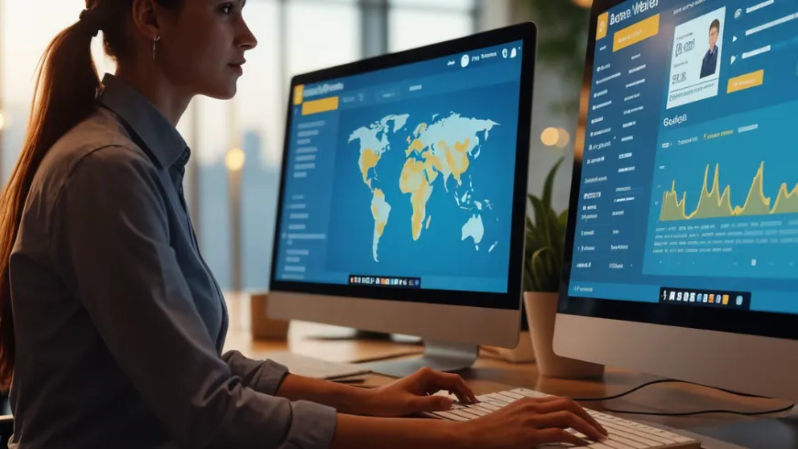 Travel agent using best travel agency software for small business with real-time dashboard