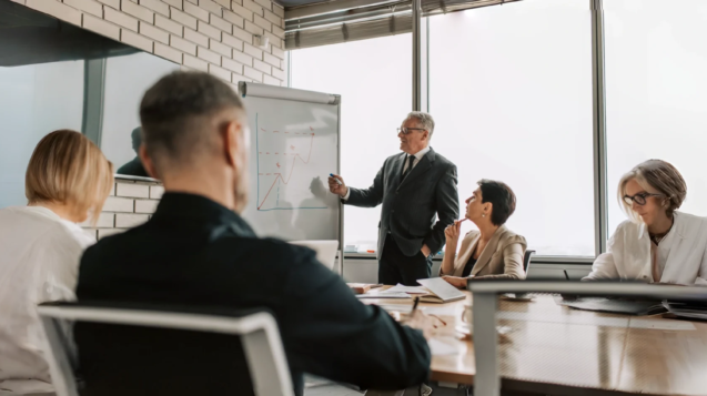 Travel agency leaders reviewing operational strategies and revenue plans to navigate global uncertainty and shifting travel markets.