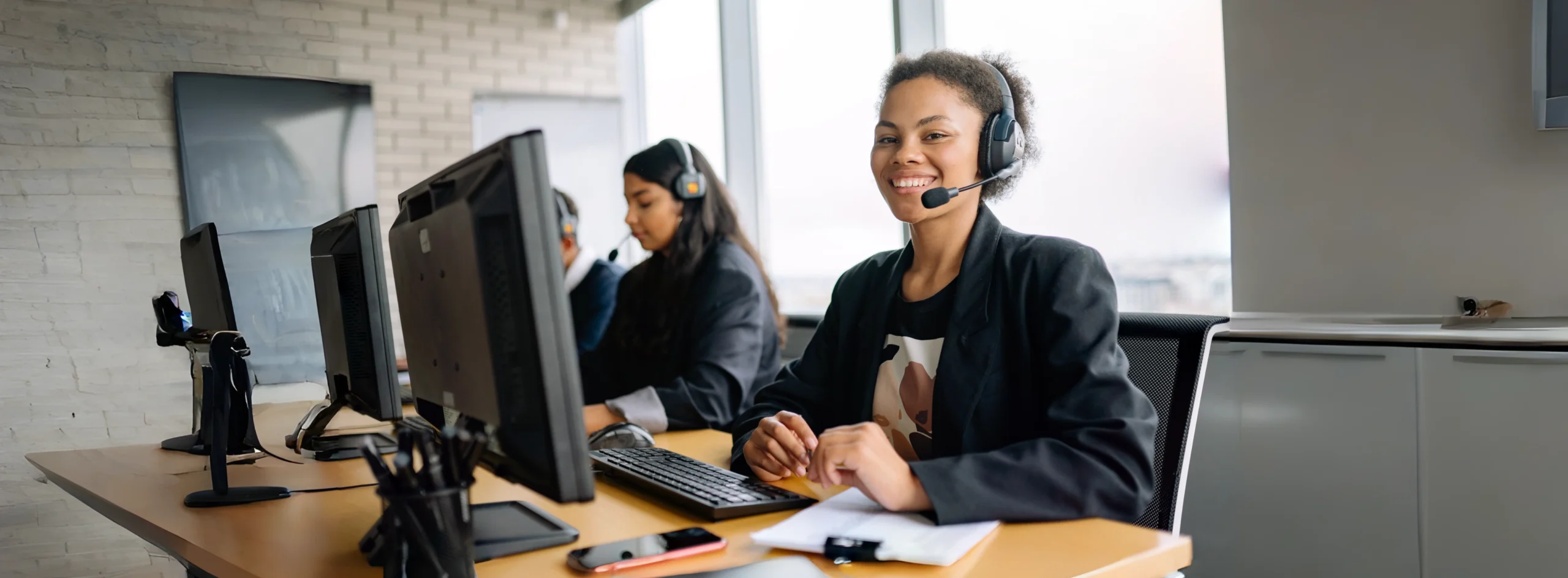 Travel agency team delivering client communication and support to build trust during travel disruptions.